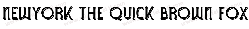 newyork the quick brown fox字体转换